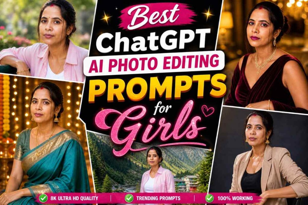 Best ChatGPT AI Photo Editing Prompts for Girls (Ultra HD 8K)