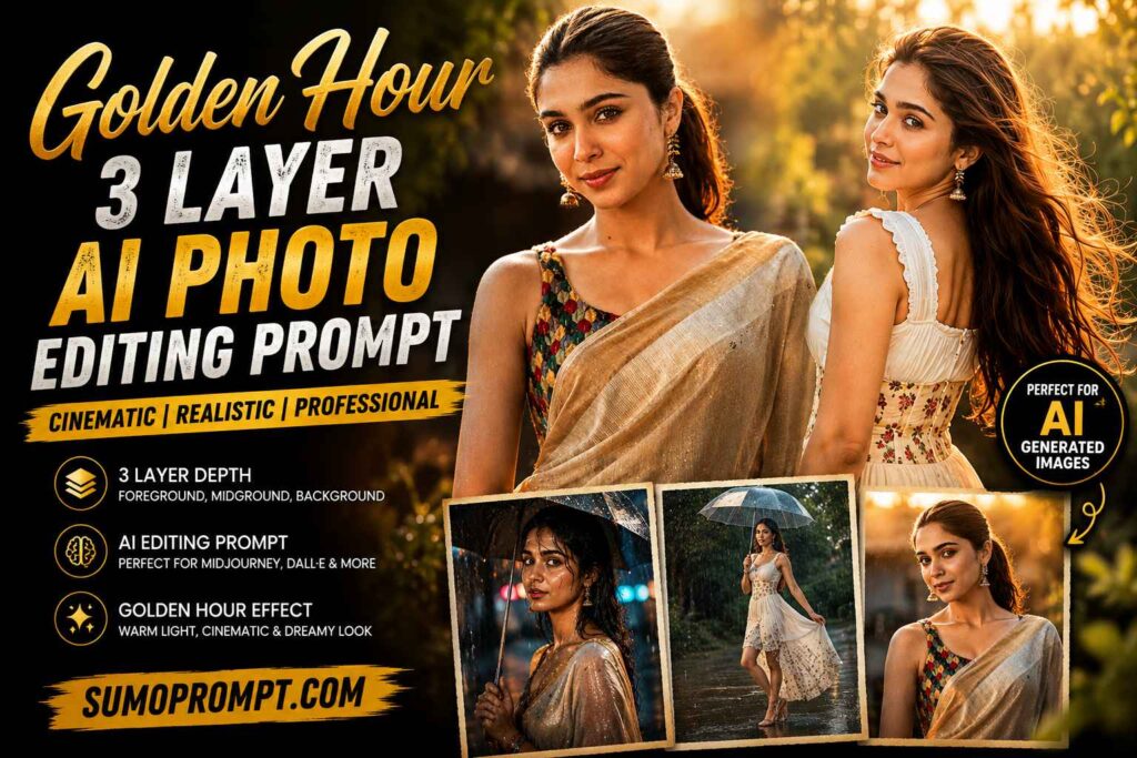 Golden Hour 3 Layer AI Photo Prompt