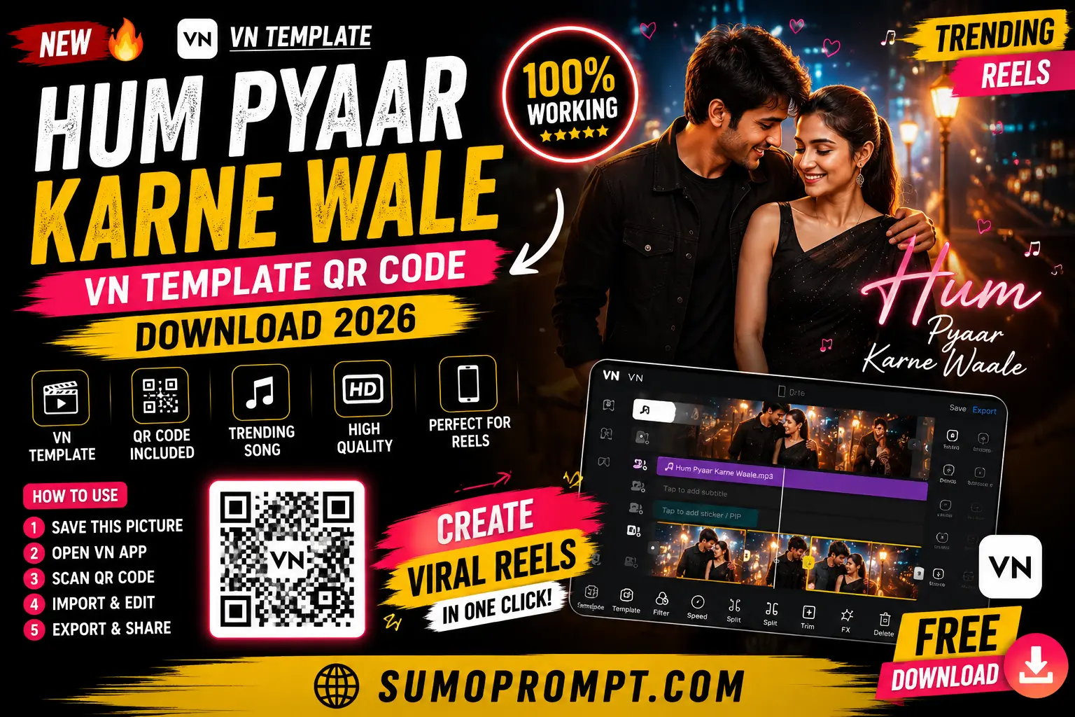 Hum Pyaar Karne Waale VN Template