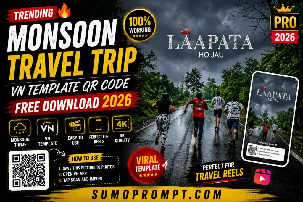 Monsoon Travel Trip VN Template QR Code