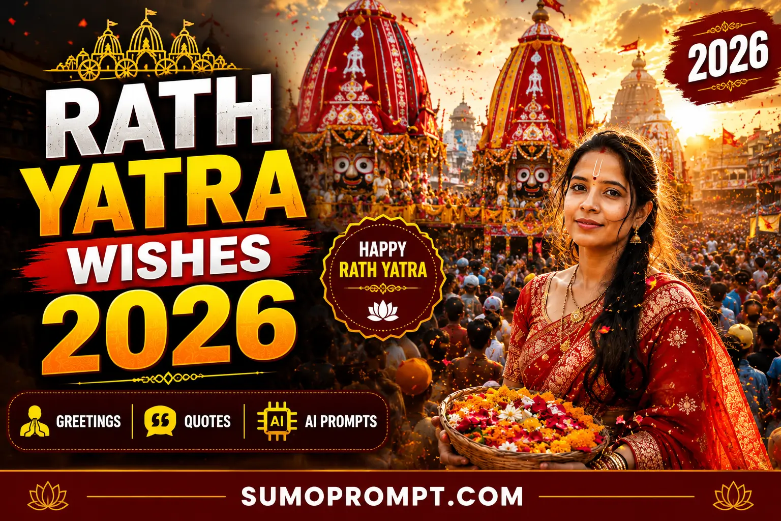 Rath Yatra Wishes prompt 2026