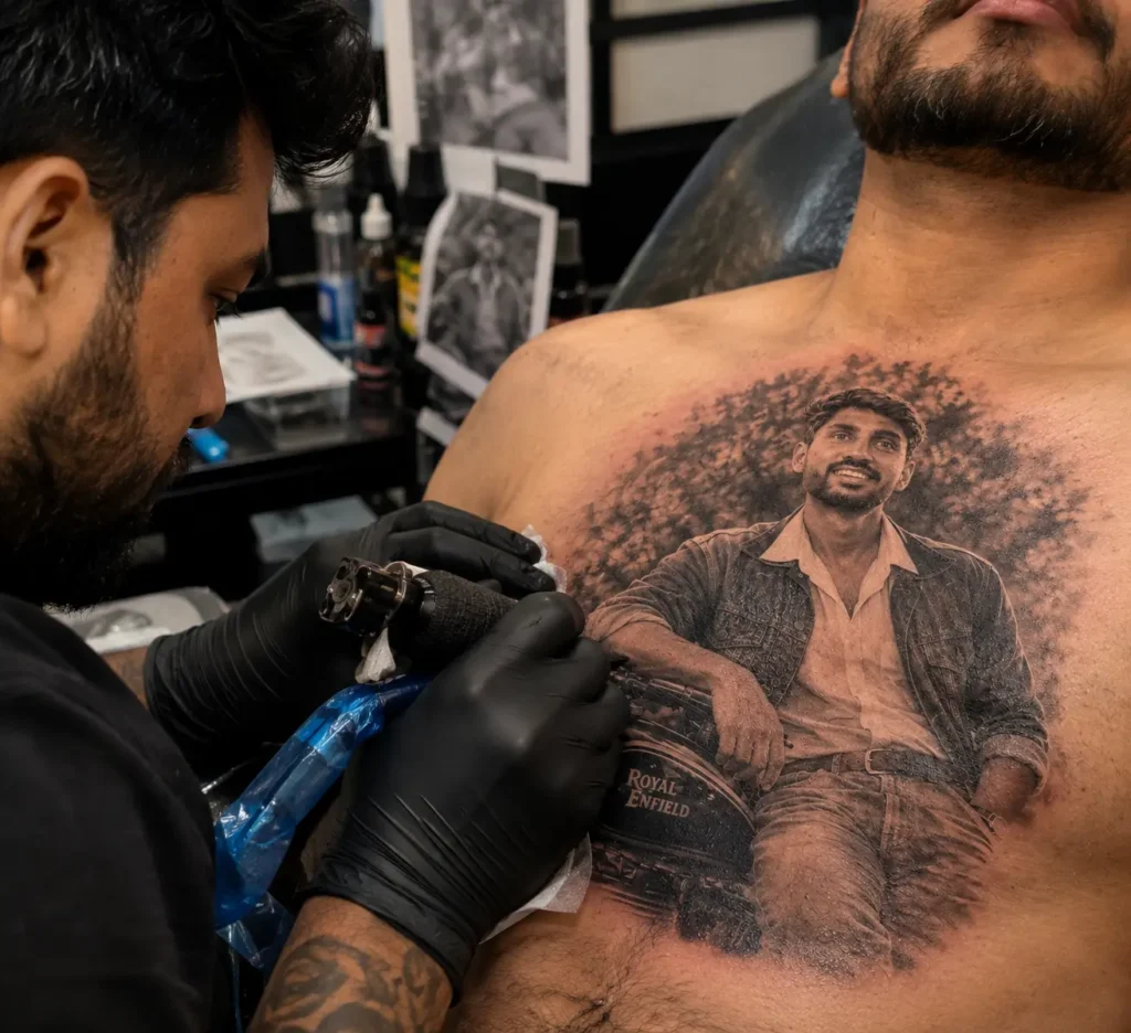 Tattoo-in-Progress Style