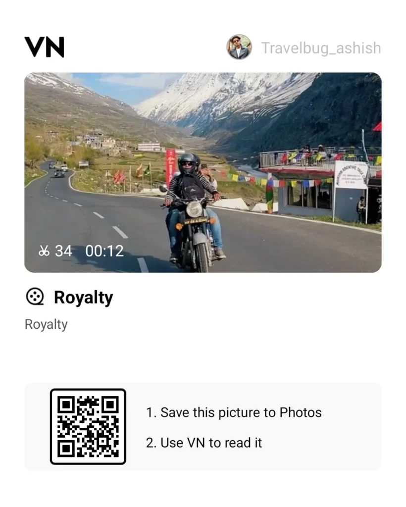 Travel Vibe Energy VN Template QR Code Download 2026