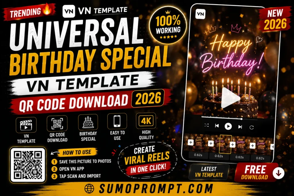 Universal Birthday Special VN Template QR Code Download 2026