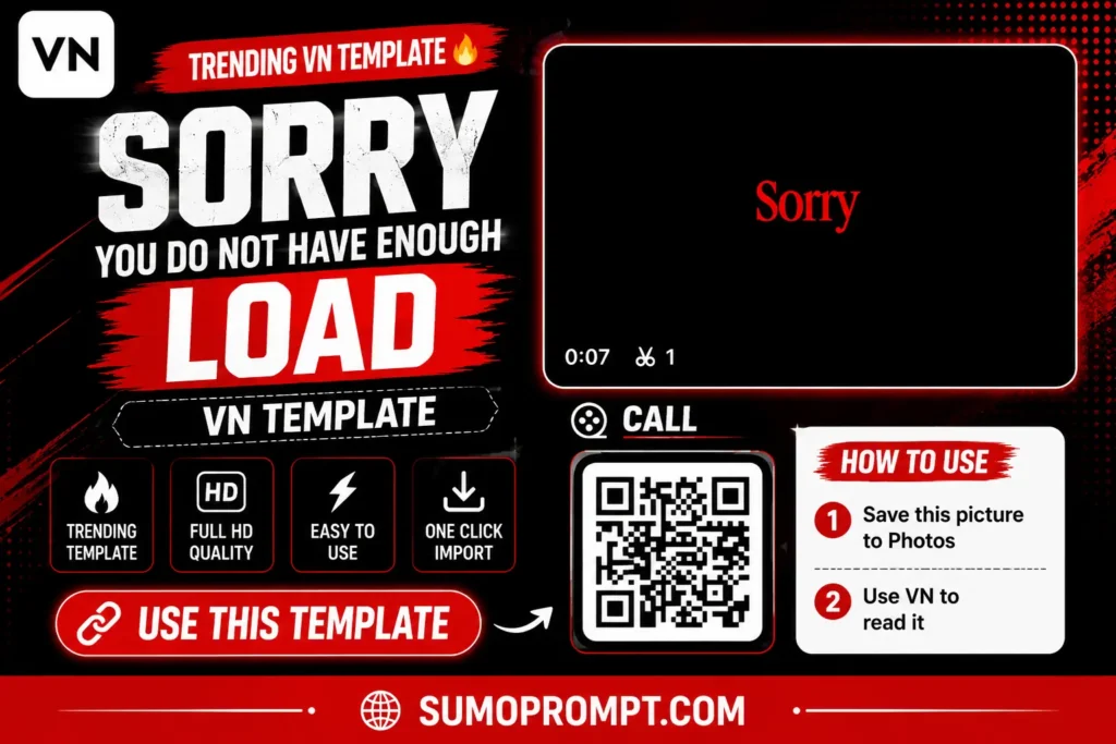 sorry you do not have enough load vn template