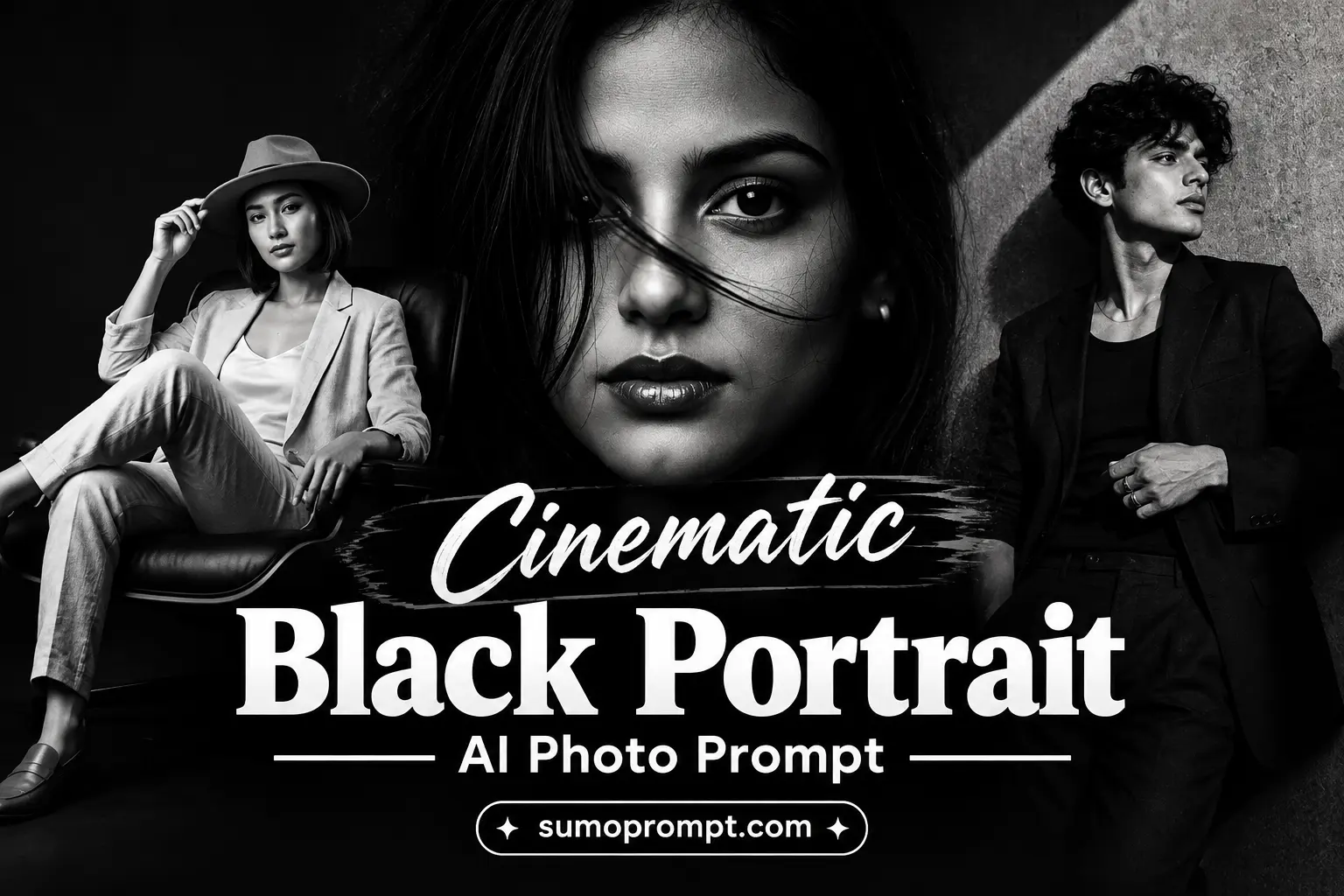 Cinematic Black Portrait AI Photo Prompt