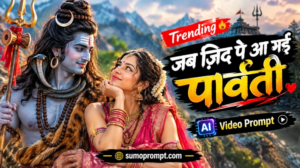 Jab Zid Pe Aa Gayi Parvati AI Video Prompt