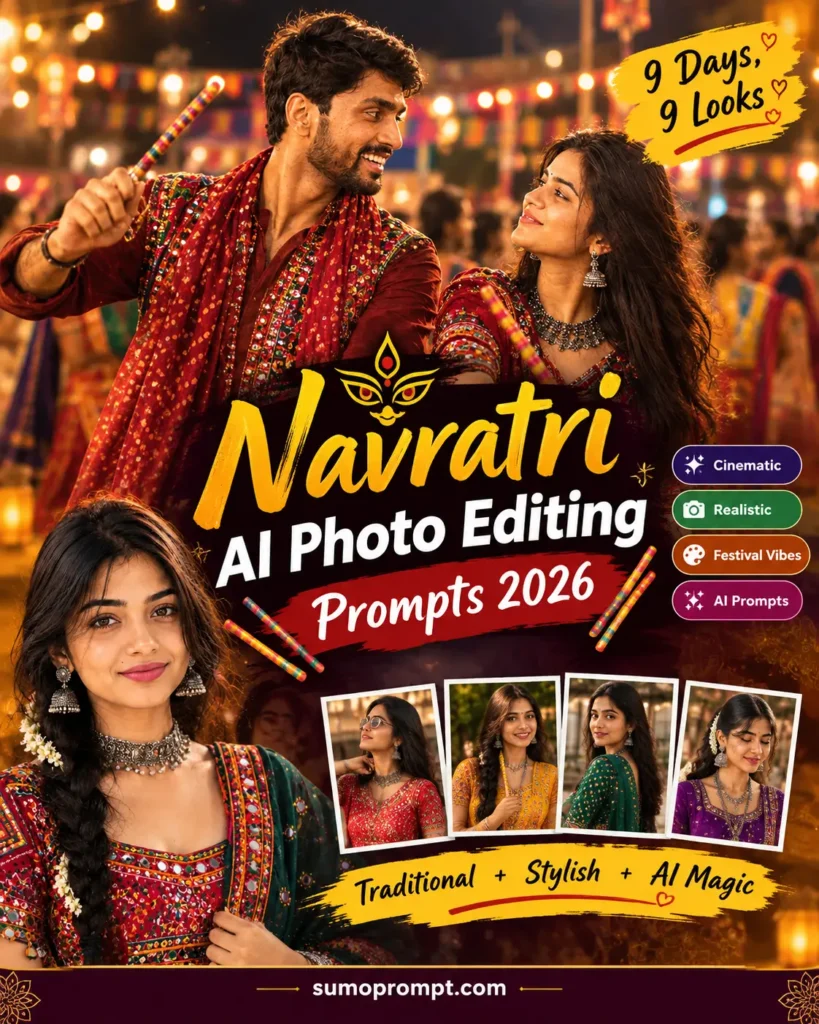 trending Navratri photo prompt