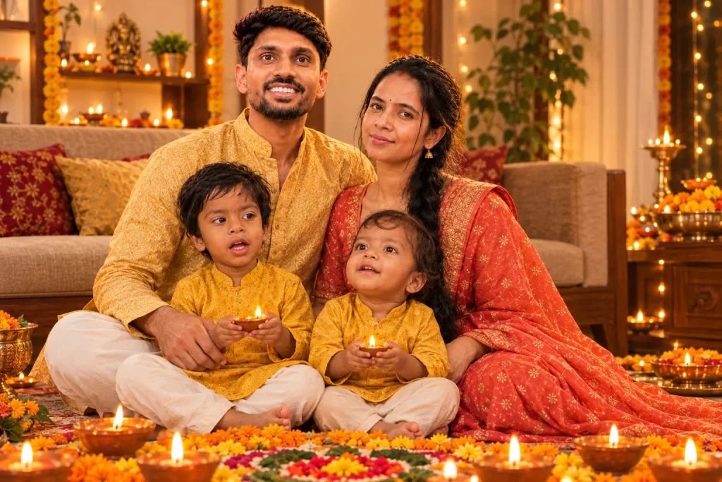 Diwali Family Photo