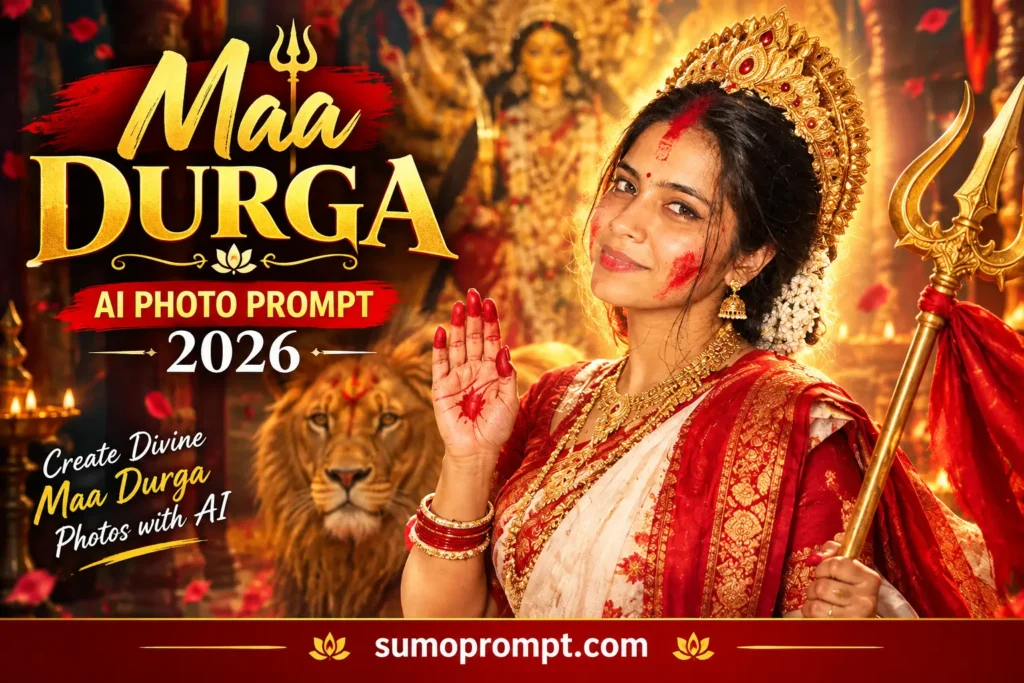 Maa Durga AI Photo Prompt 2026