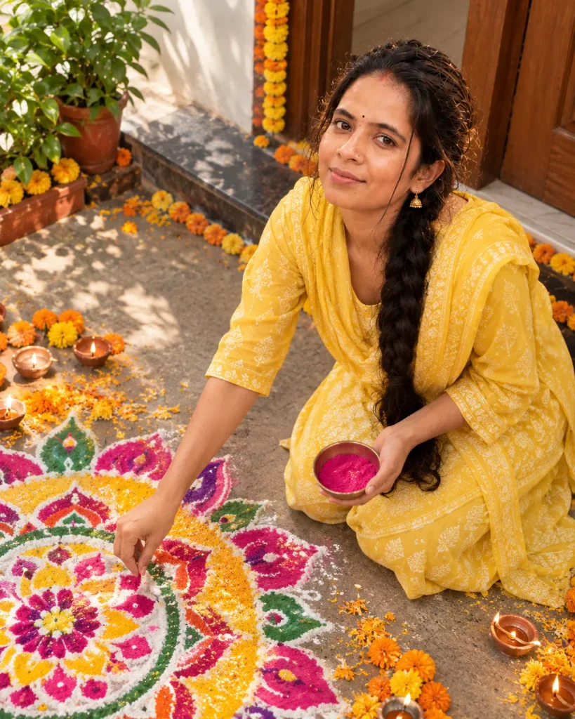Rangoli Moment